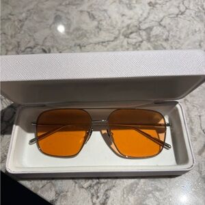 CHIMI Amber Lens Metal Frame Sunglasses
